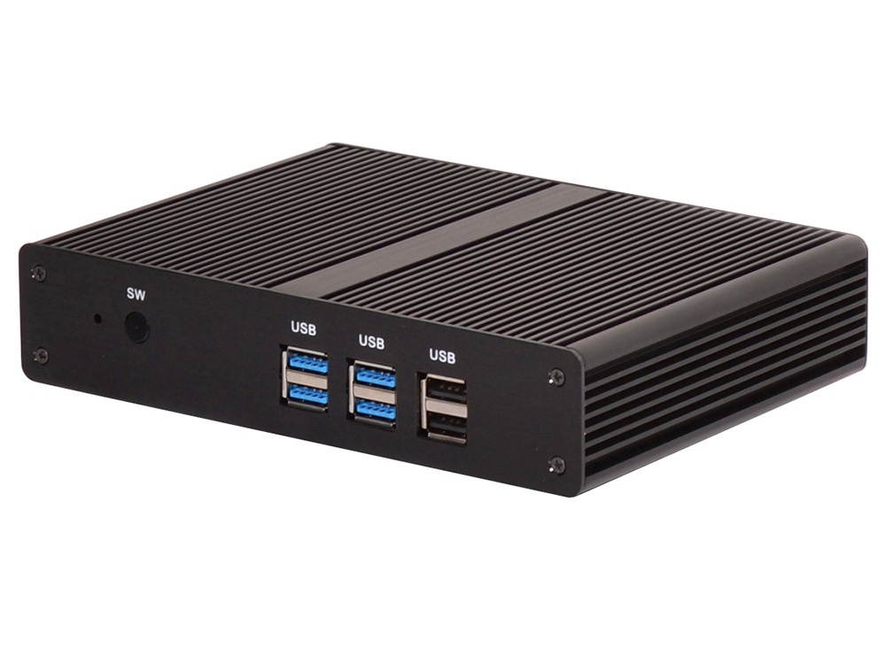 Partaker B6 Fanless Mini PC with Intel Celeron 3215U/3755U/3558U/3205U 4G RAM 128G SSD Windows 10 OEM