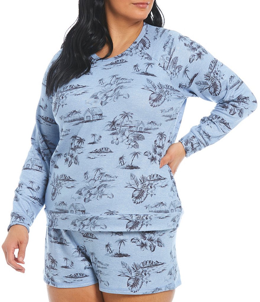 PJ Salvage Scenic Printed Jersey Knit Coordinating Sleep Top