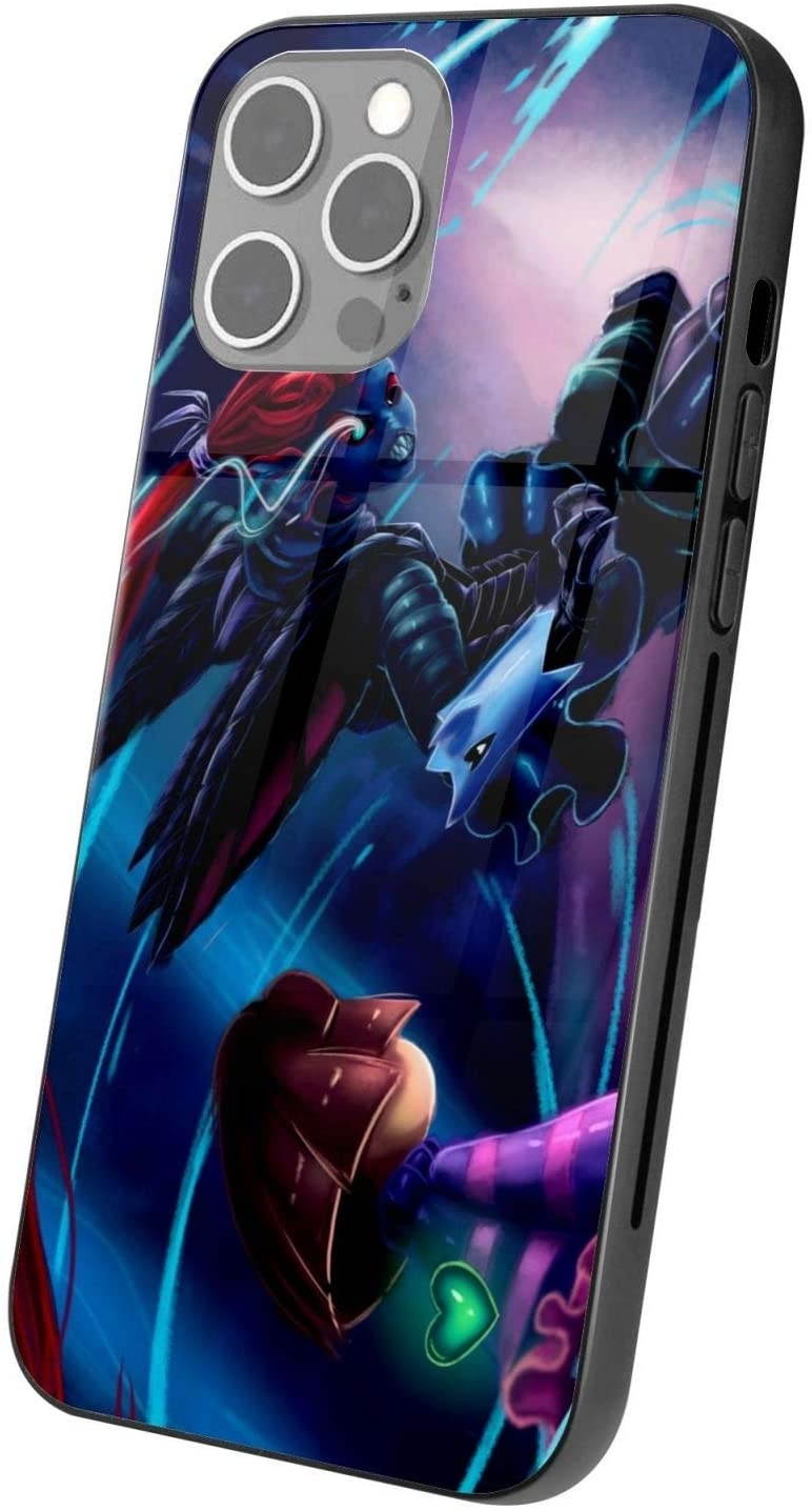 Undertale Sans Compatible with iPhone 12 Series Case Protective Shockproof Slim Soft TPU + Glass IP12-6.1