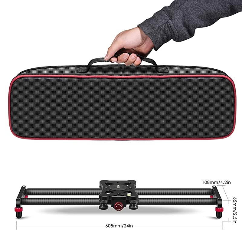 Camera Slider Newest Adjustable Carbon Fiber Camera Dolly Track Slider Video Stabilizer RailMax Load 8kg18lbs with 4 Bearings for Camera DSLR Video Movie Photography Camcorder Stabili 236quot