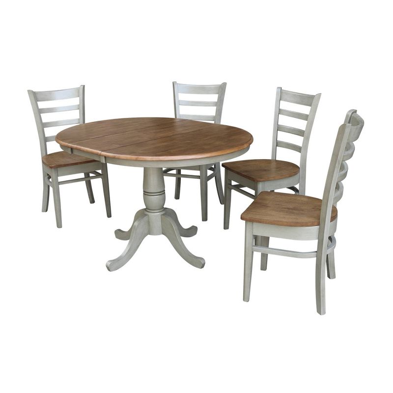 5pc Coya Rustic Bar Height Dining Set Natural - HOMES: Inside + Out