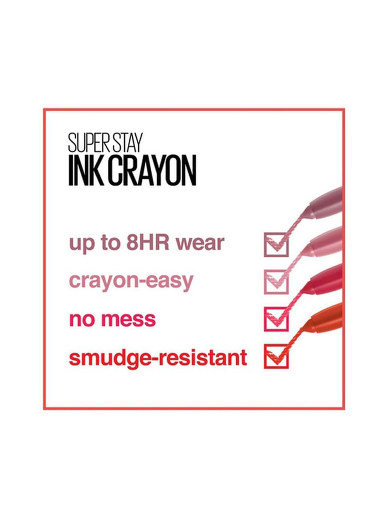 Maybelline New York Super Stay Crayon Lipstick - 20 Enjoy the View, 1.2g