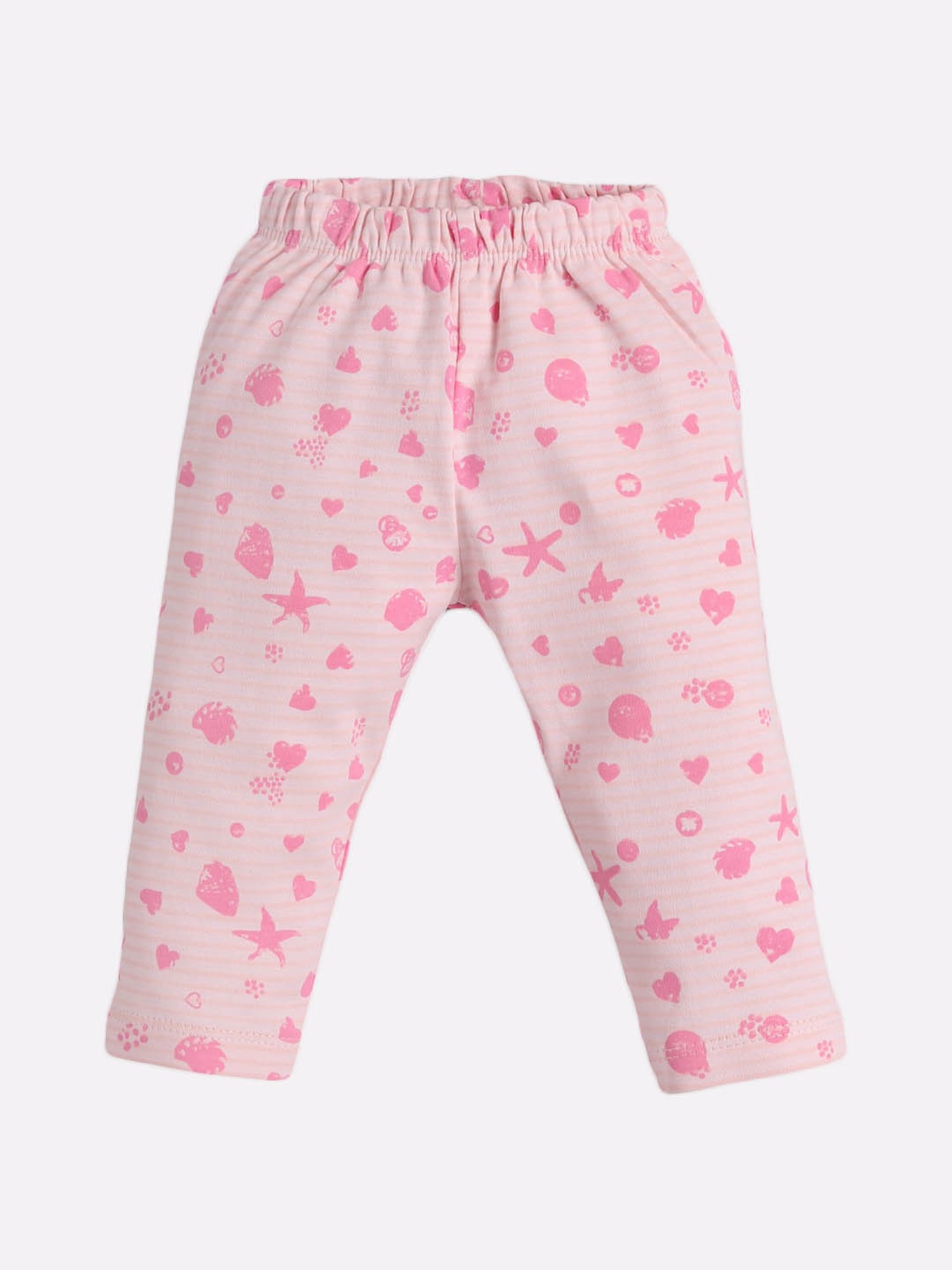 Baby Go Girls Pink Embroidered Top with Pyjamas