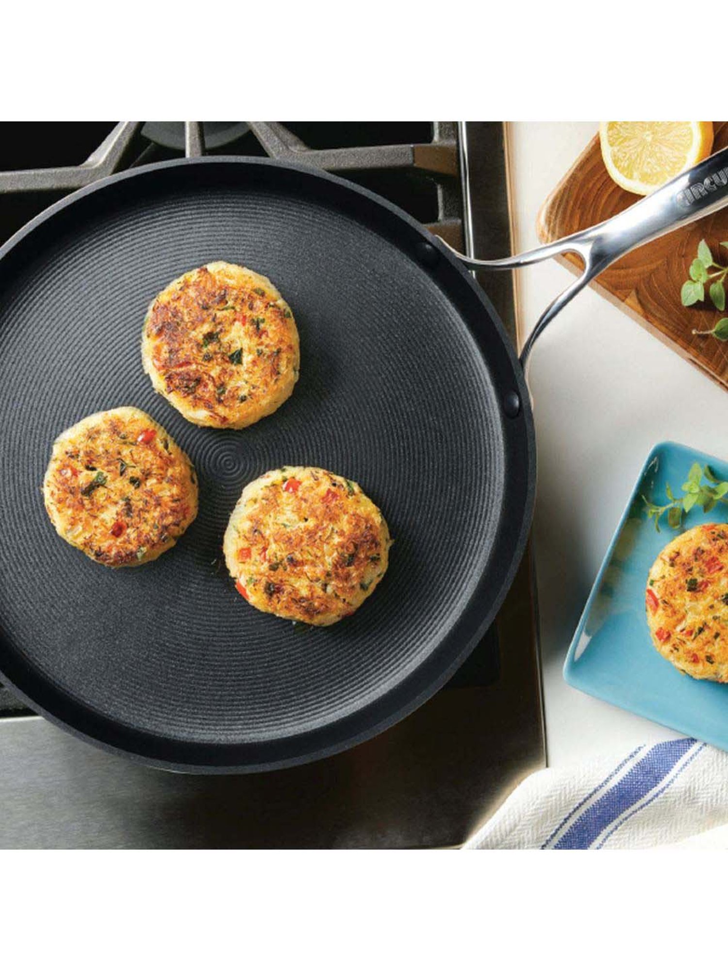 Circulon Non-Stick Hard Anodized Flat Tawa, 32 Cm