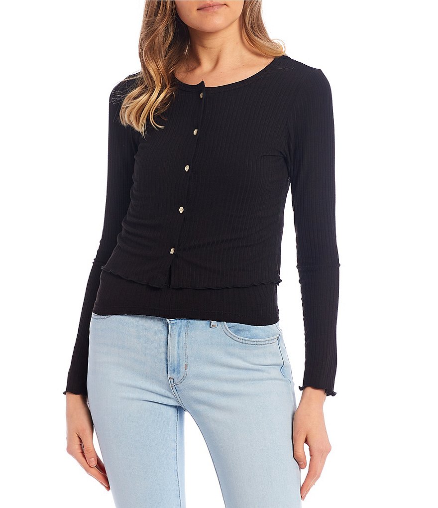 Originality Long Sleeves Cardigan Twinset