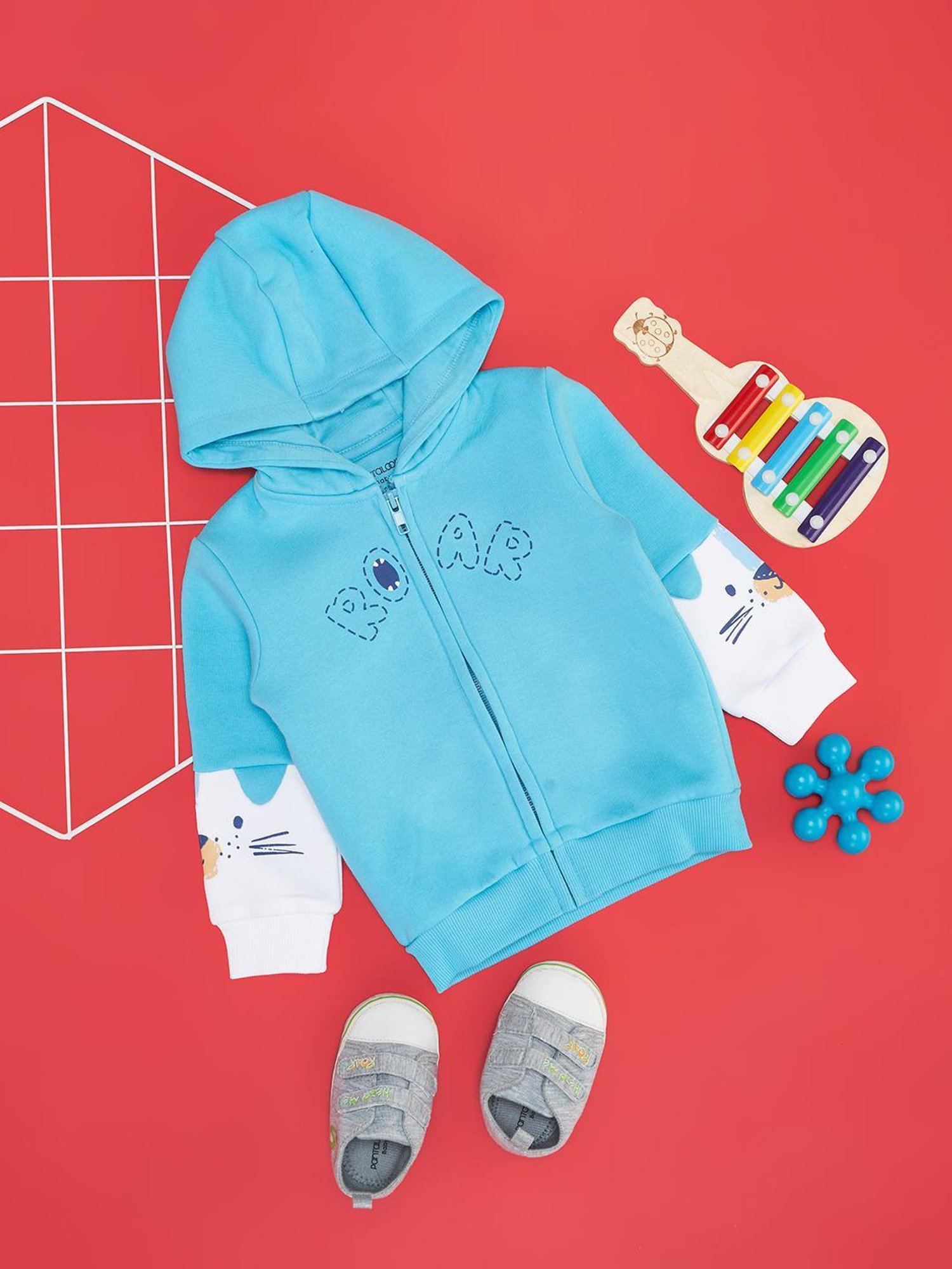 Pantaloons Baby Aqua Sweatshirt