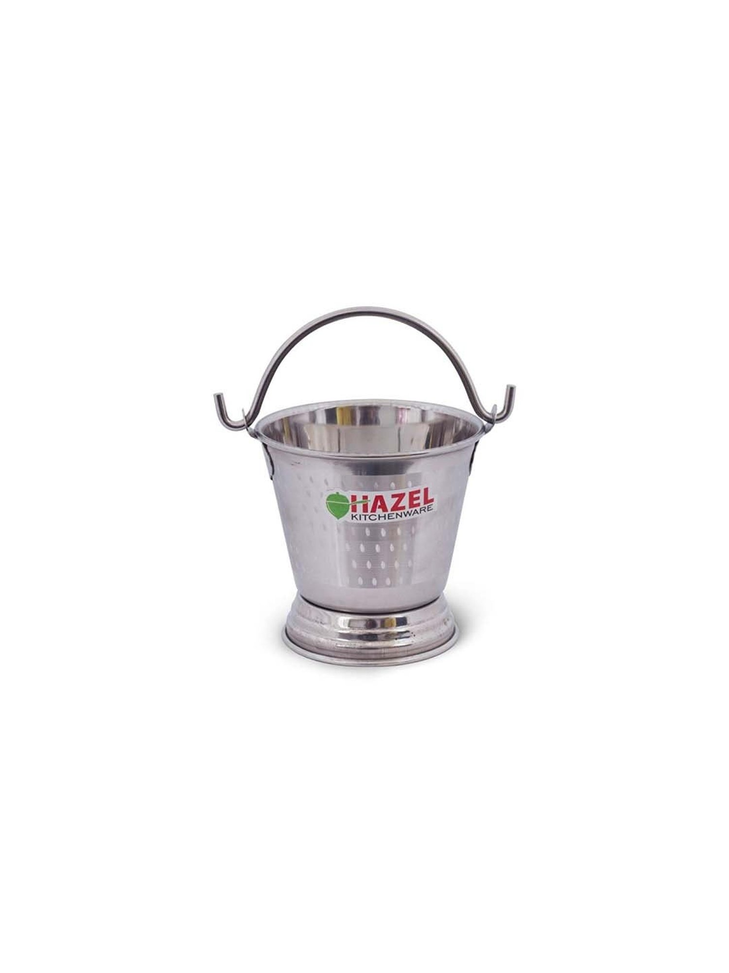 HAZEL Silver Stainless Steel Serving Buckets - Set of 1 (500 ML )