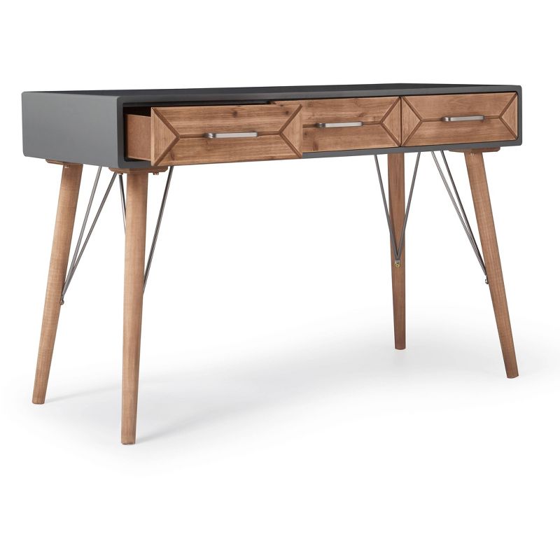 Friedman Desk Console Table Gray - Finch