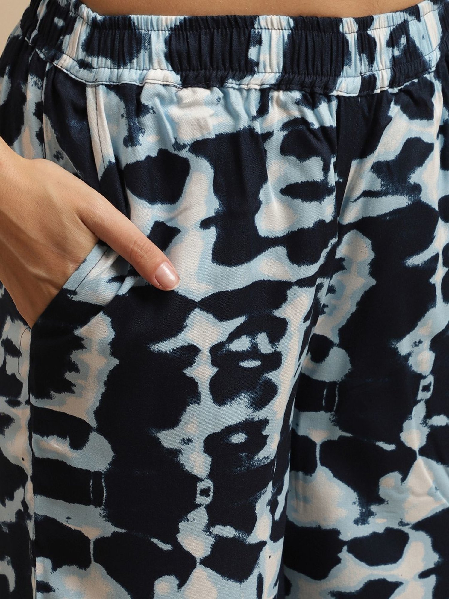 Boston Club Navy Tie & Dye Shirt Pyjama Set