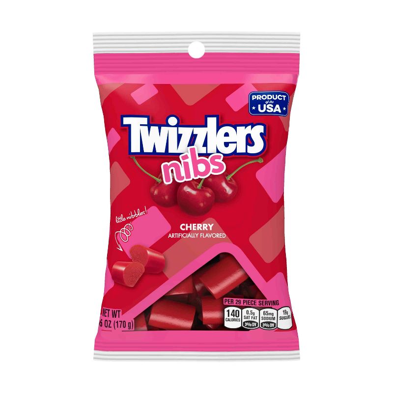 Twizzlers Nibs Cherry Licorice Candy - 6oz