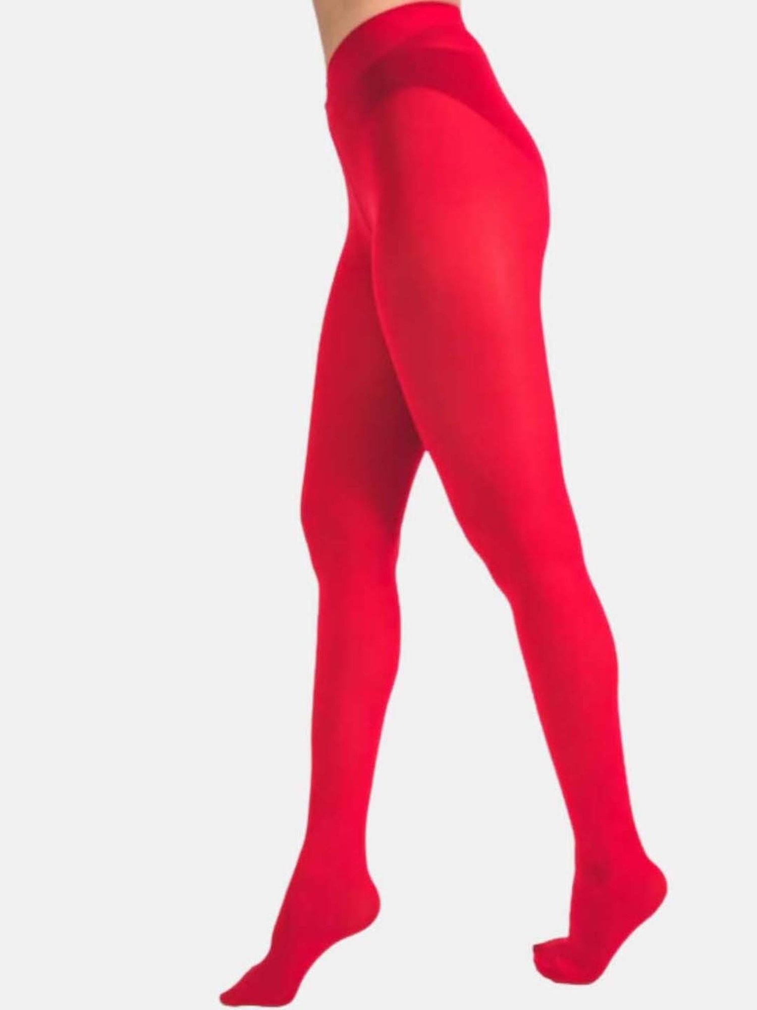 Secrets By ZeroKaata Black & Pink Plain Pantyhose Stockings - Pack Of 2