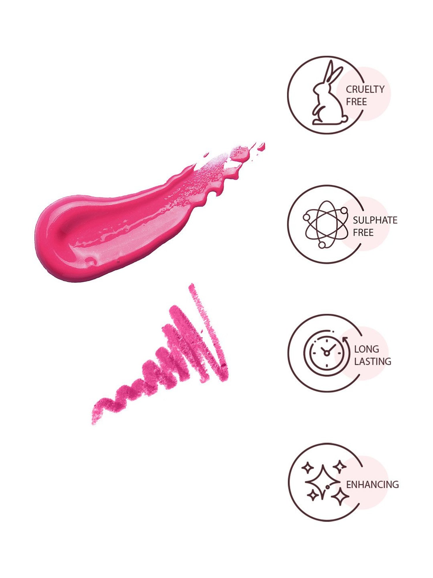 StarStruck By Sunny Leone Liquid Lip Color & Lip Liner Kiss Me Pink