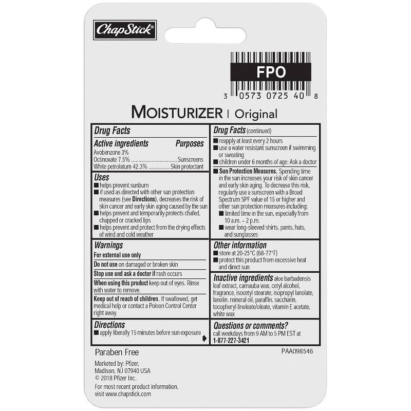 eos Natural & Organic Lip Balm Stick - Sweet Mint - 2pk/0.28oz