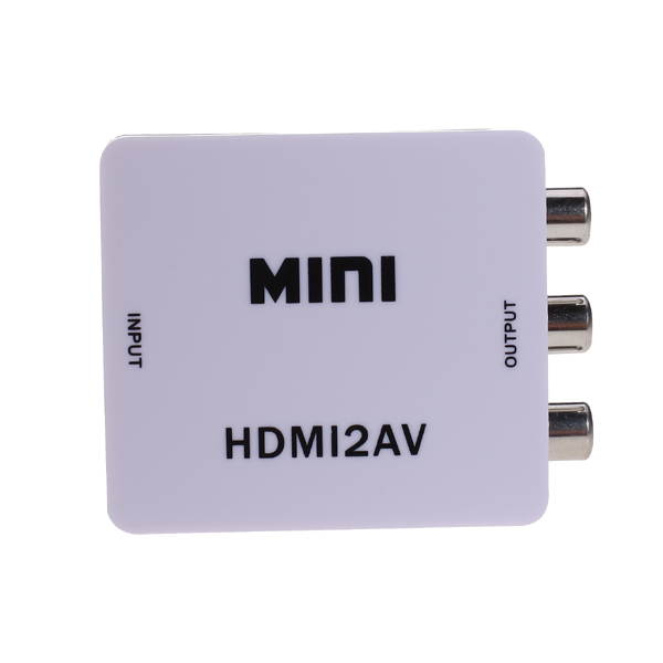 MINI HDMI2AV Siganal Converter HD Video Converter Mini HDMI to CVBS+R/L Audio Converter