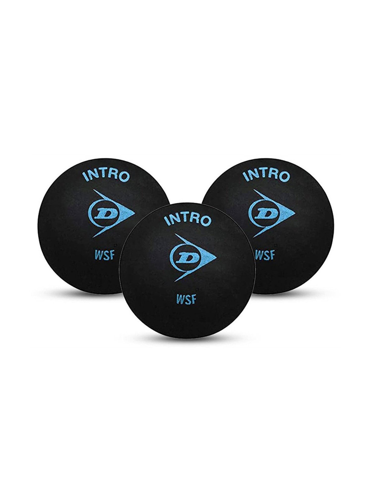 Dunlop Pack of 12 Blue Dot Squash Ball (Black) Size - 127.2mm