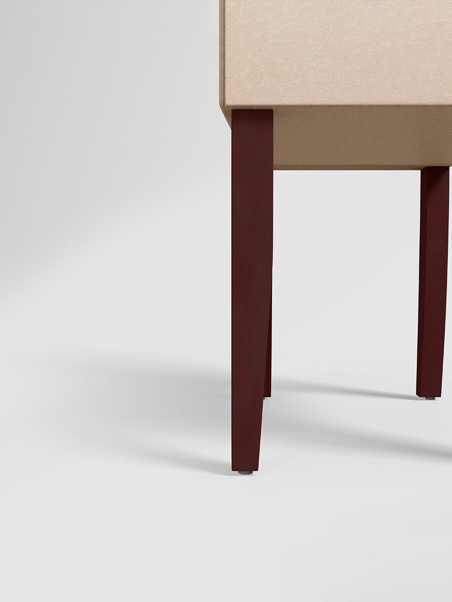 Durian Elanor Modern Brown & Beige Premium Leatherette Dining Chair