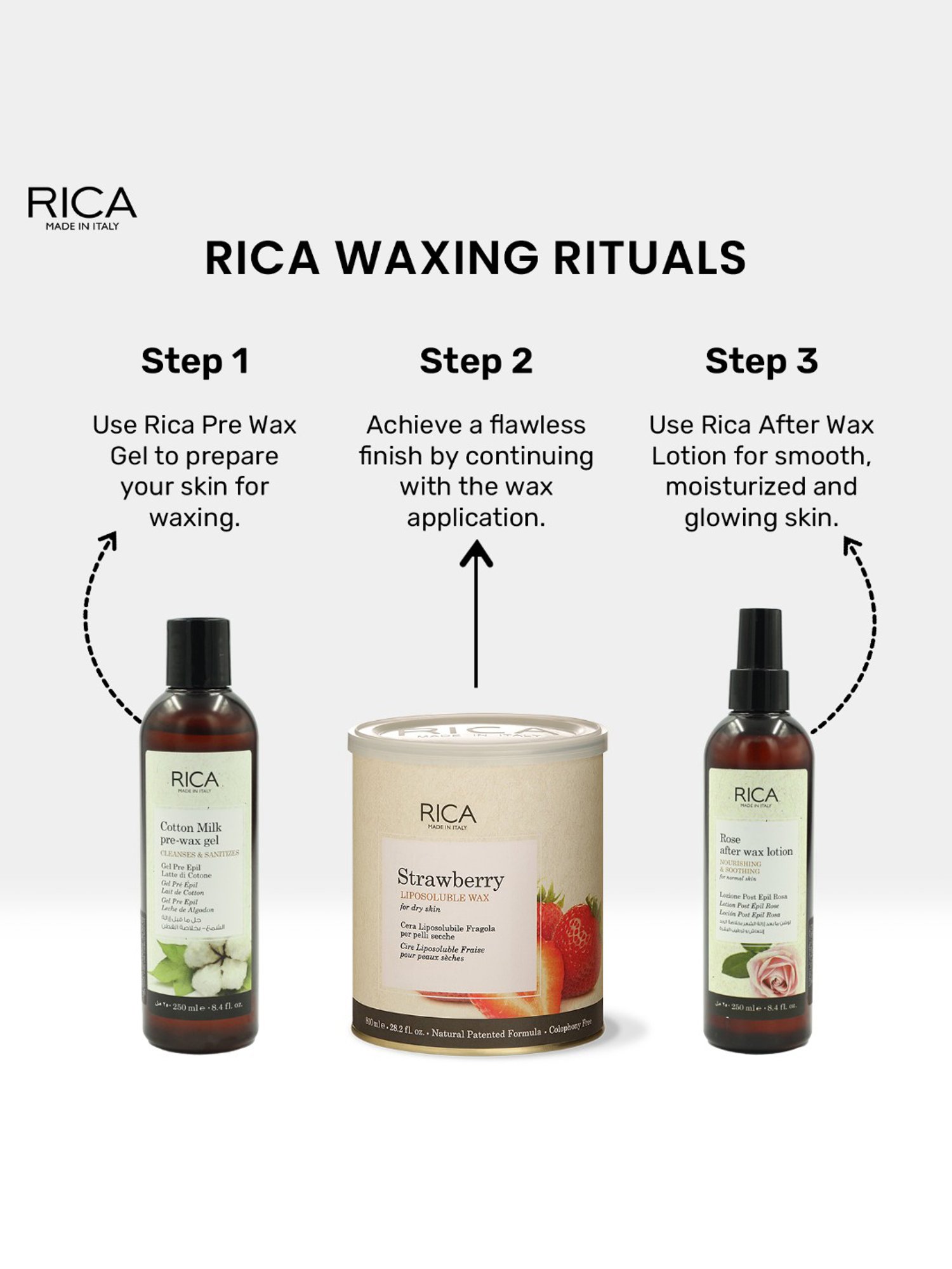 Rica Strawberry Wax - 800 ml