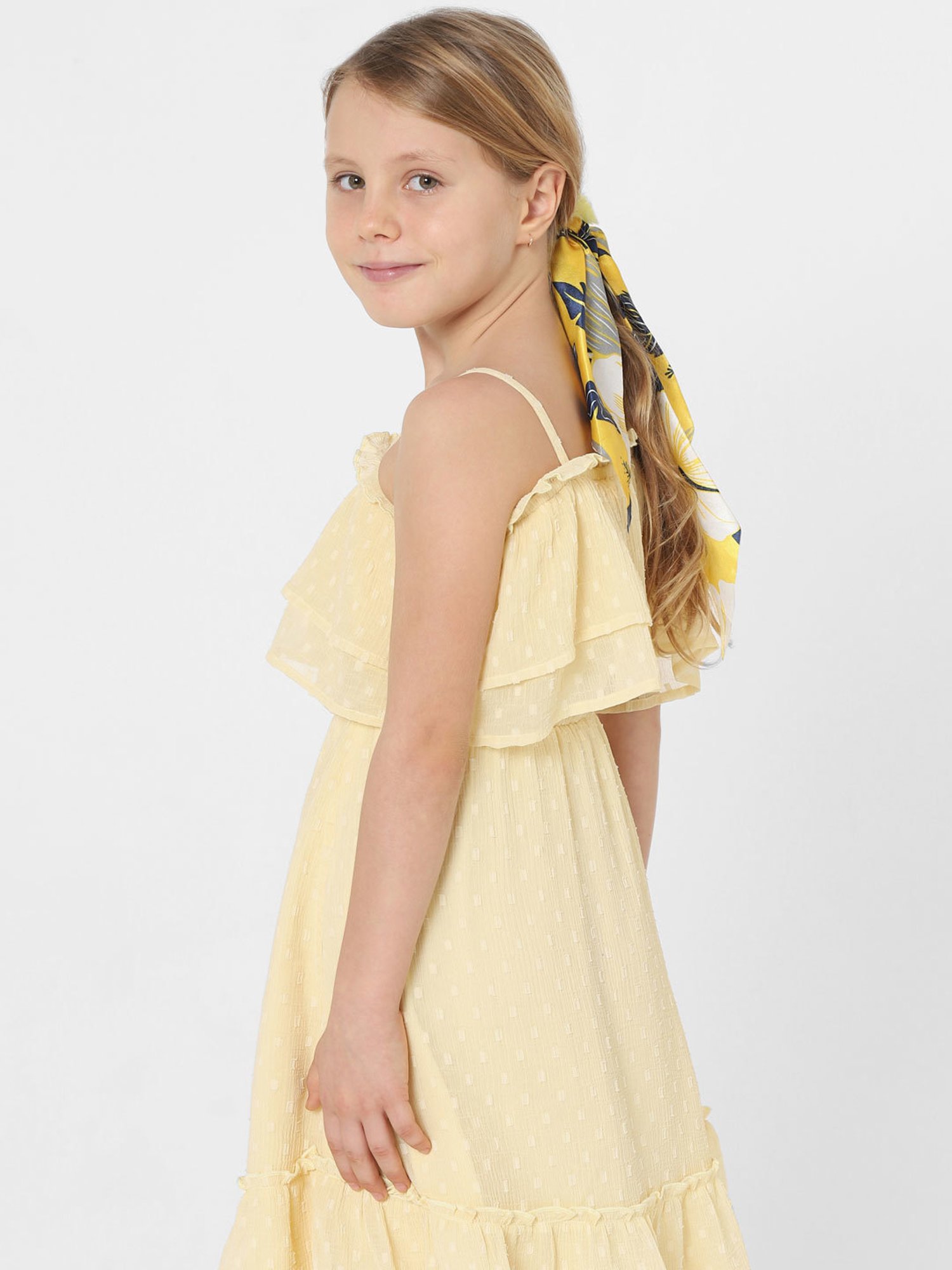 KIDS ONLY Yellow Solid Dress