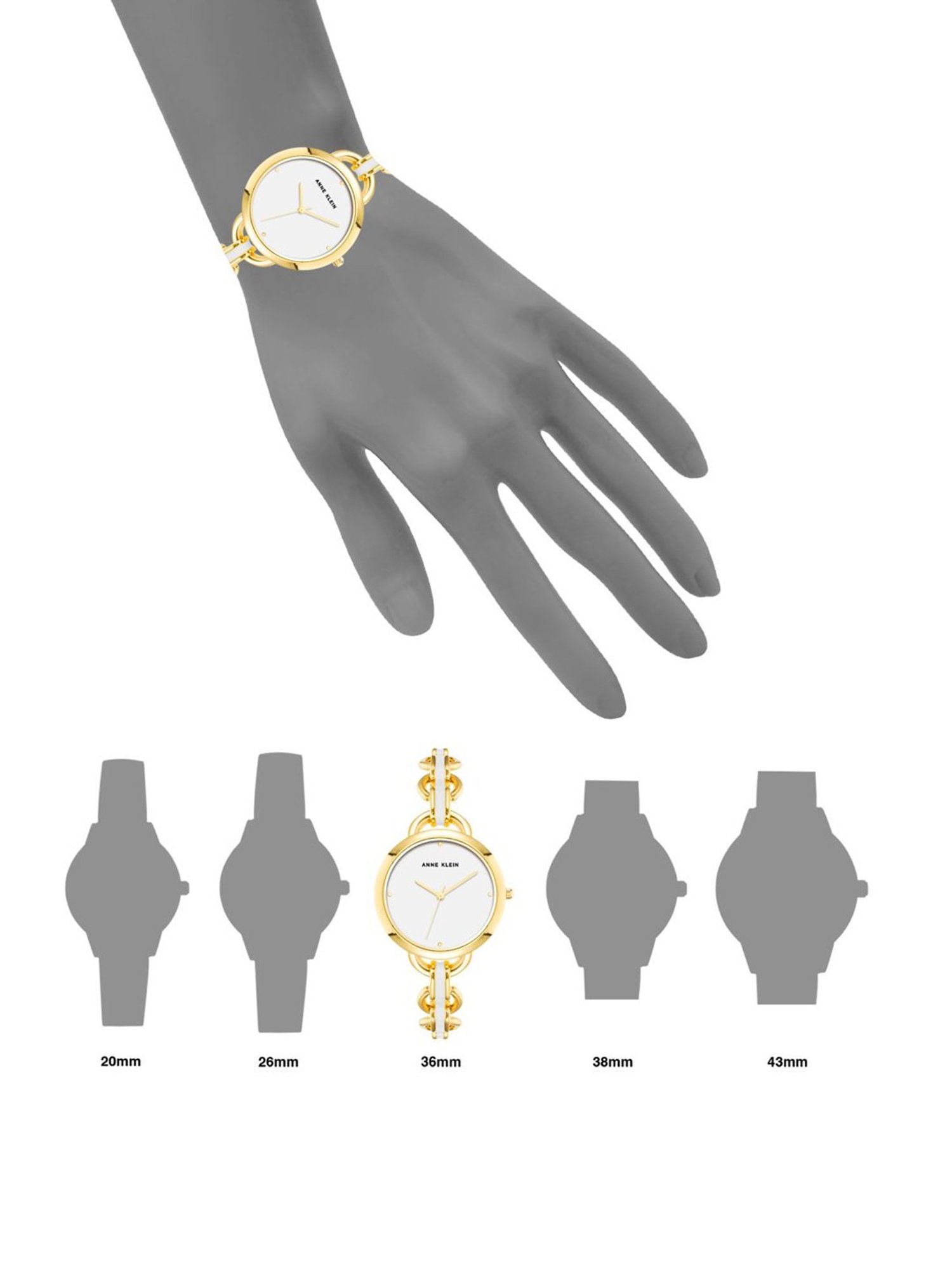 Anne Klein AK4092WTGB Analog Watch for Women