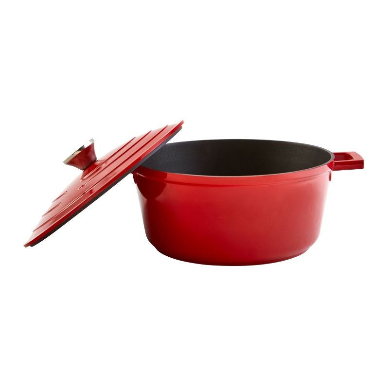 Imusa 5qt Red Cast Aluminum Dutch Oven with Lid
