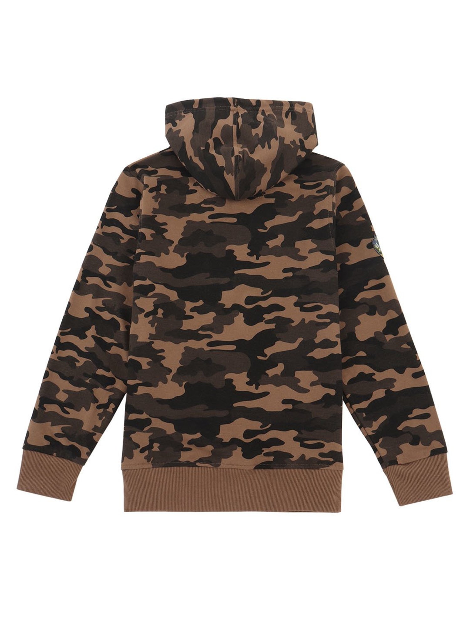 Proteens Kids Multicolor Camouflage Full Sleeves Hoodie