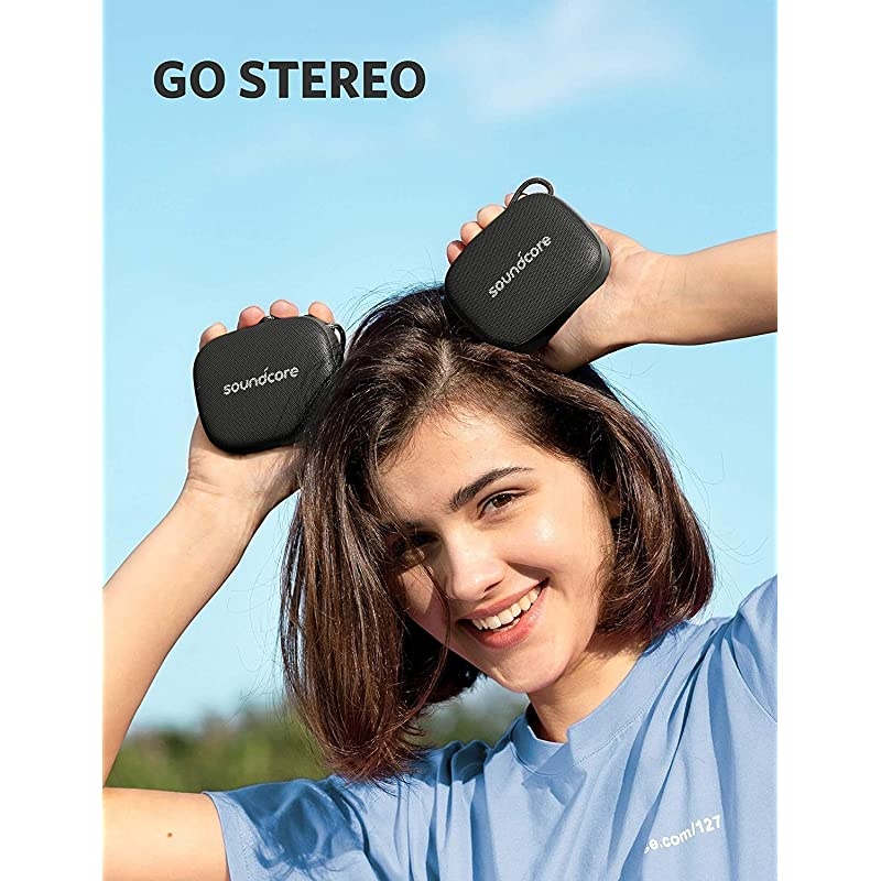 Anker  Icon Mini Waterproof Bluetooth Speaker with Explosive Sound IP67 Water Resistance Black