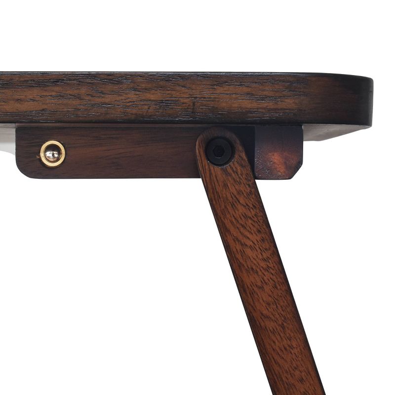 24" x 10" Acacia Milan Mochaccino Bed Tray - Hopper Studio