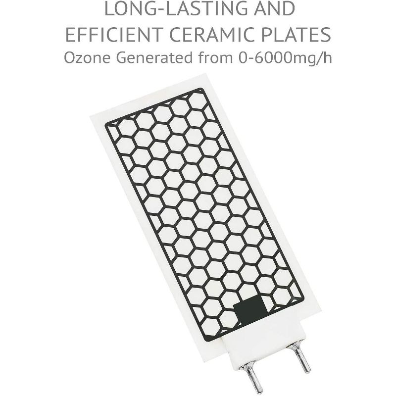 Ivation Ozone Generator Air Purifier, Powerful Compact Unit Deodorizes, Sanitizes & Improves Indoor Air Quality Up to 4000 Sq. Ft.