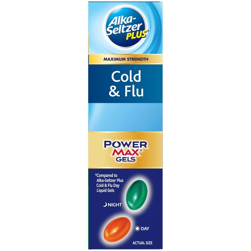 Alka-Seltzer Plus PowerMax Day/Night Cold & Flu Relief Liquid Gels - 24ct