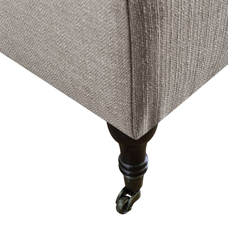 Collette Tufted Storage Bench Linen - Adore Decor