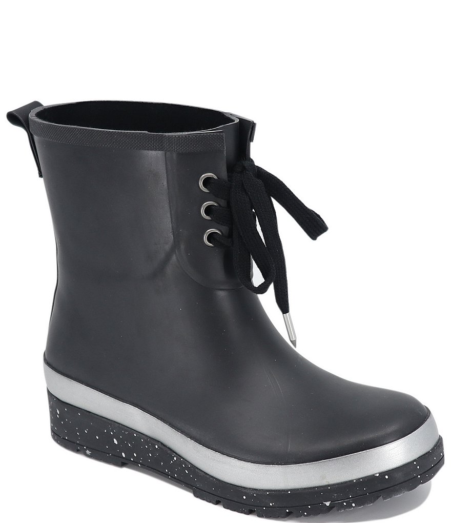 Splendid Dawn Lace Front Wedge Rain Booties