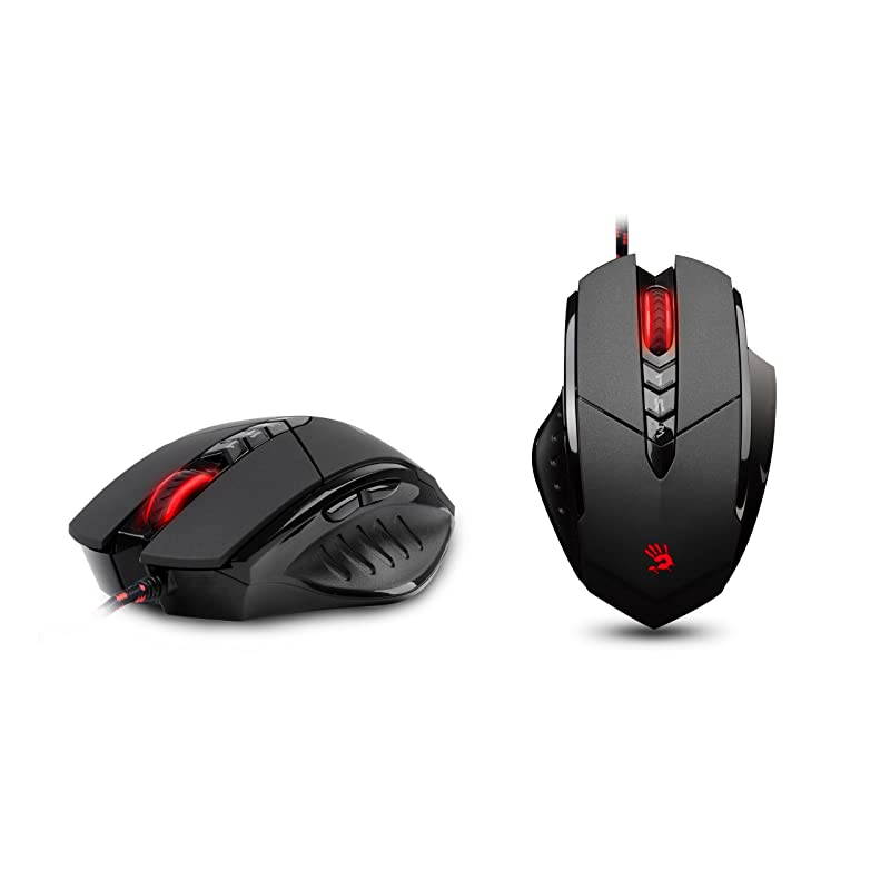 V7 Ergonomic Claw Grip Gaming Mouse with Rubberized Black Coating MacrosScriptingAutomation 8 Programmable Buttons 3200 DPI