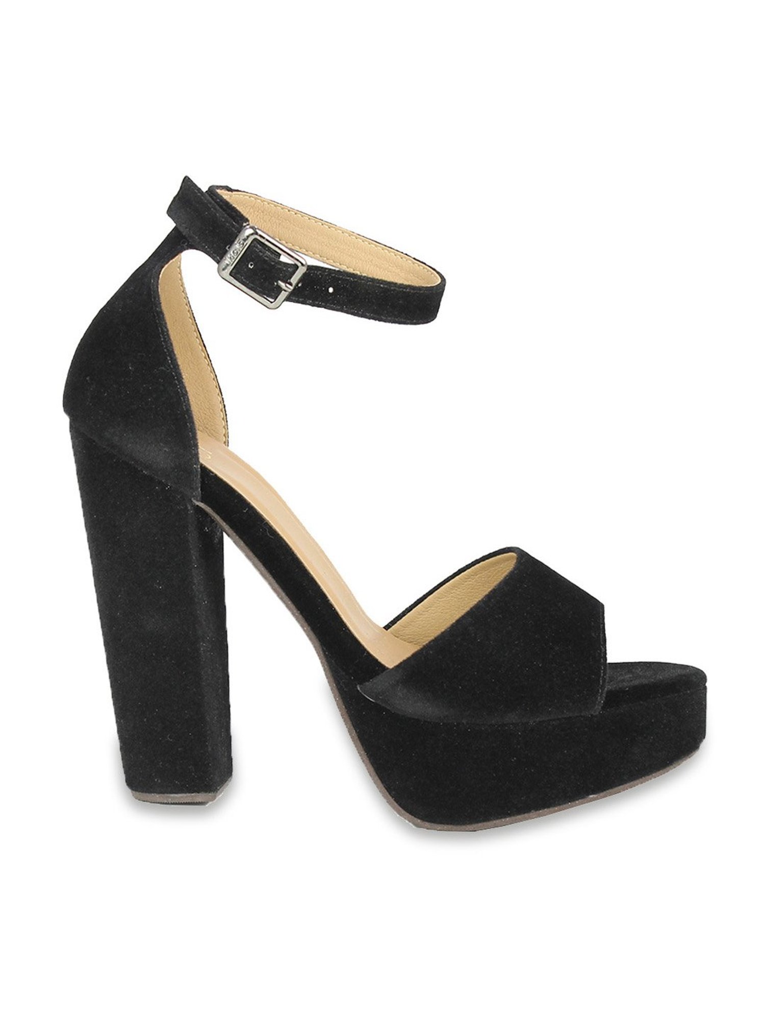 Inc.5 Women's Black Ankle Strap Sandals