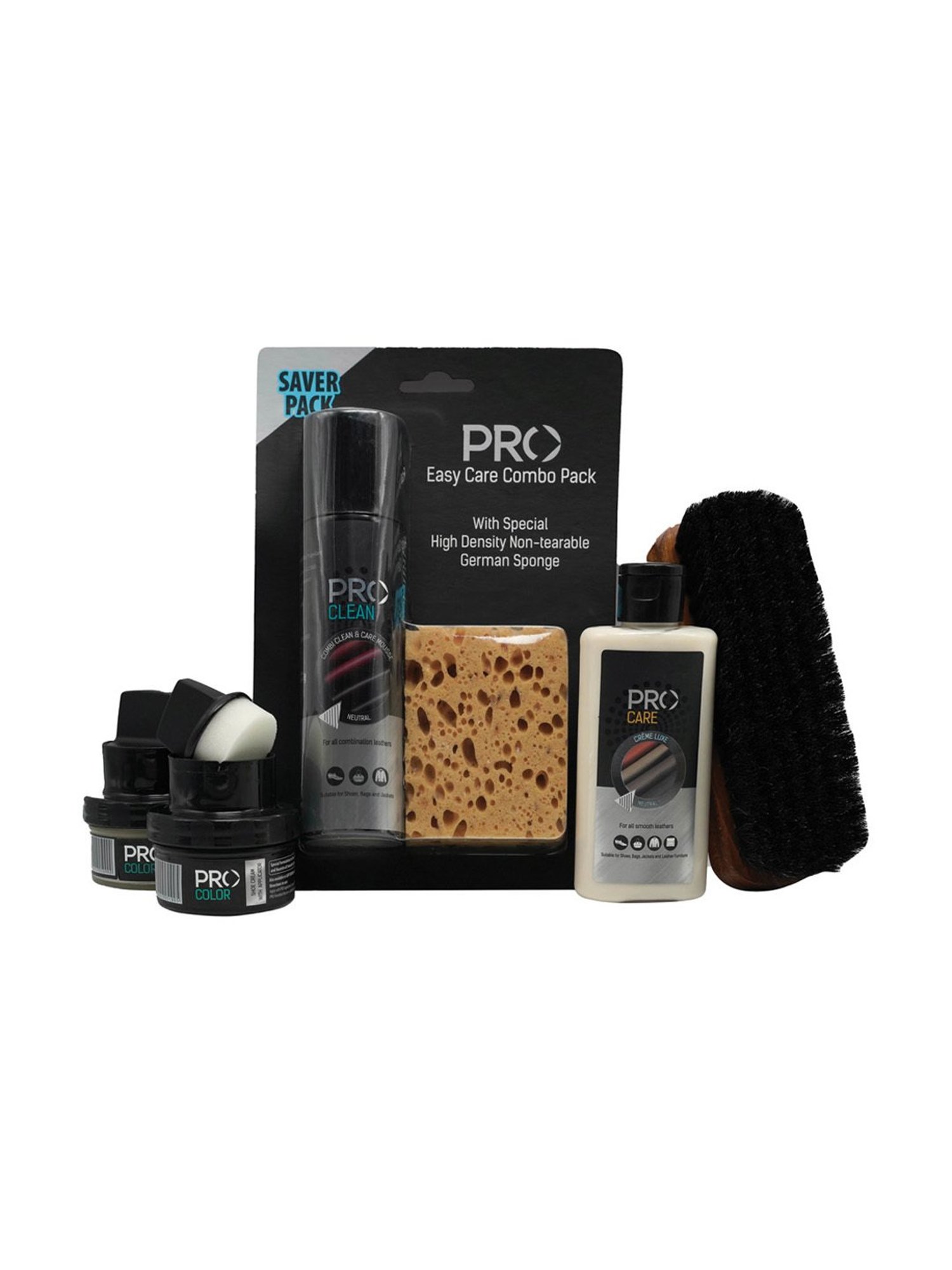 Pro Multicolored Deluxe Shoe Care Kit