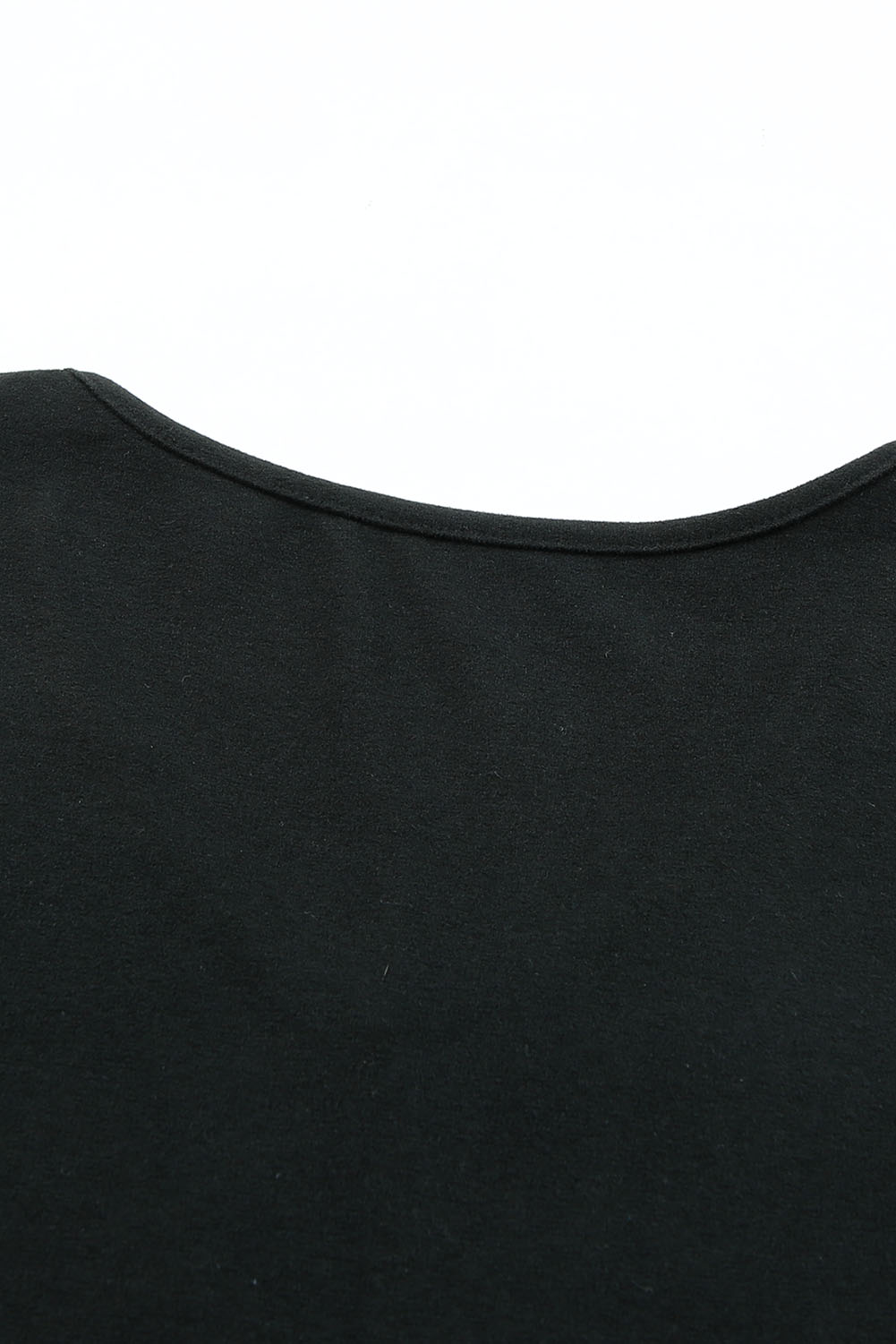 Blank Sweatshirt - Black Casual V Neck Long Sleeve Shirt Customized