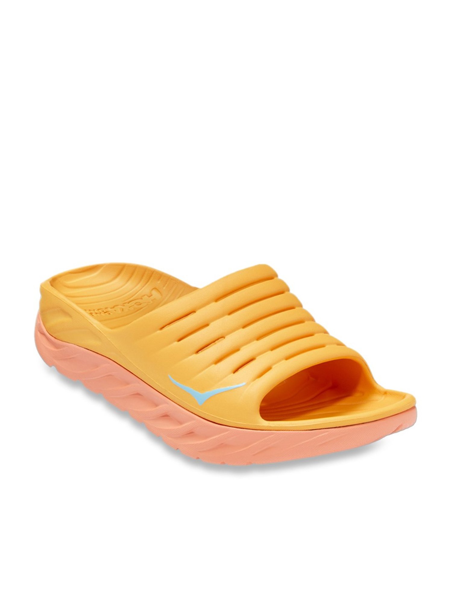 Hoka Men's ORA Recovery Amber Yellow Slides