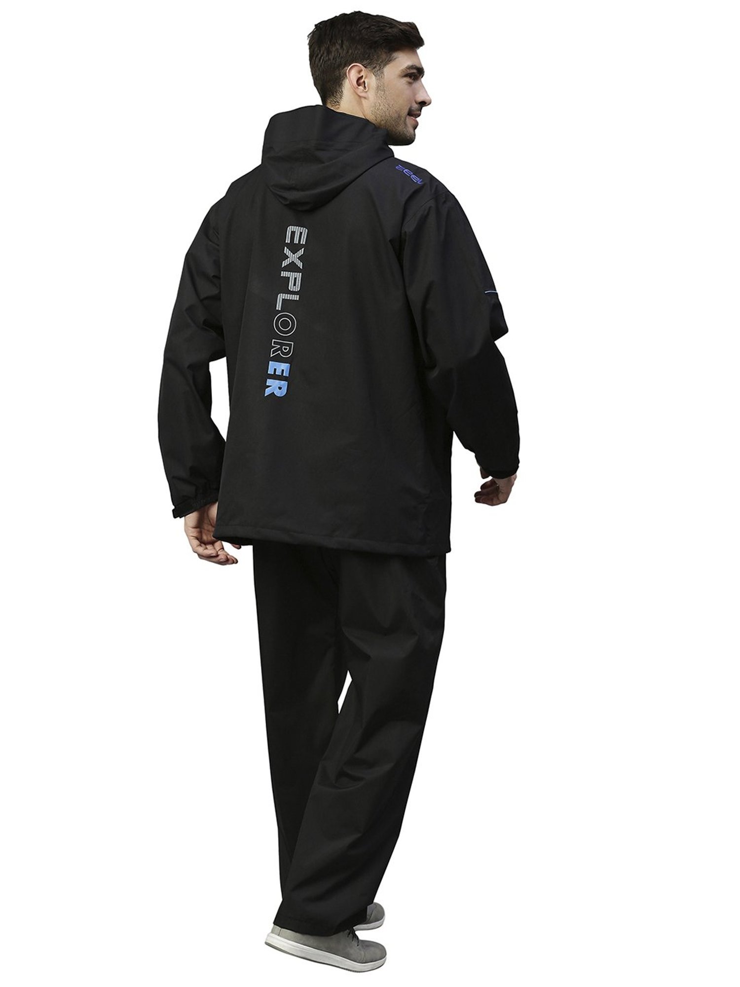 Zeel Black Raincoat Set