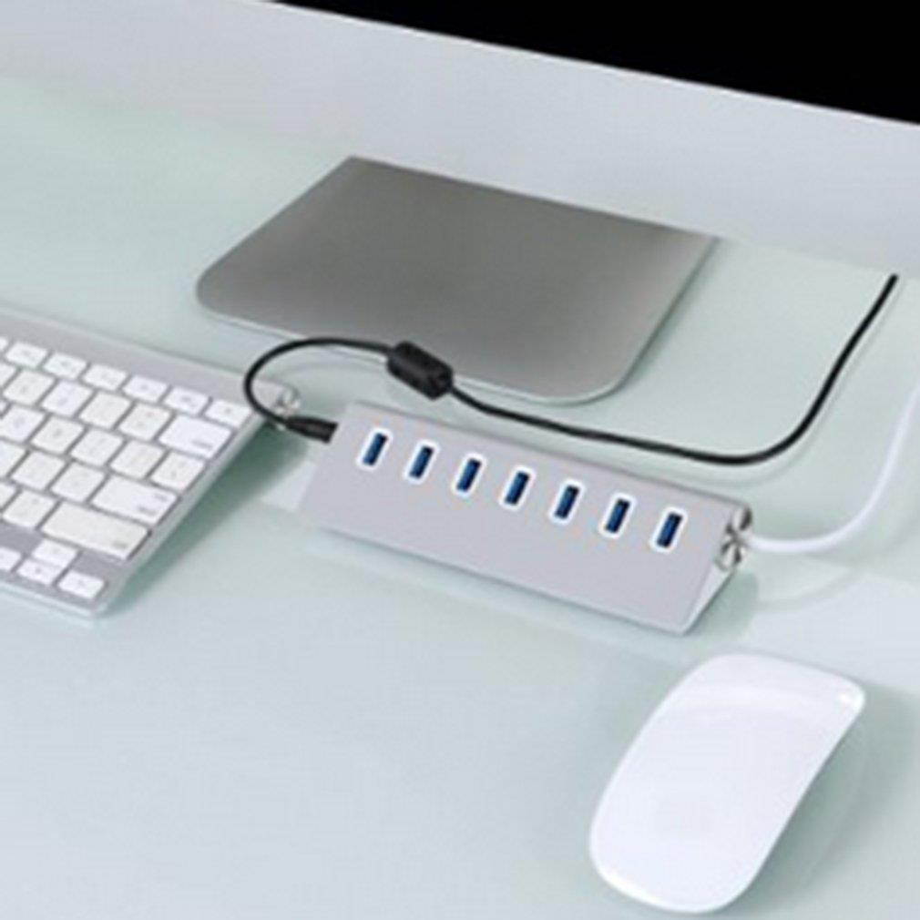 7 Ports USB 3.0 HUB Card Reader Connector Supports Hot Swap Extender Splitter
