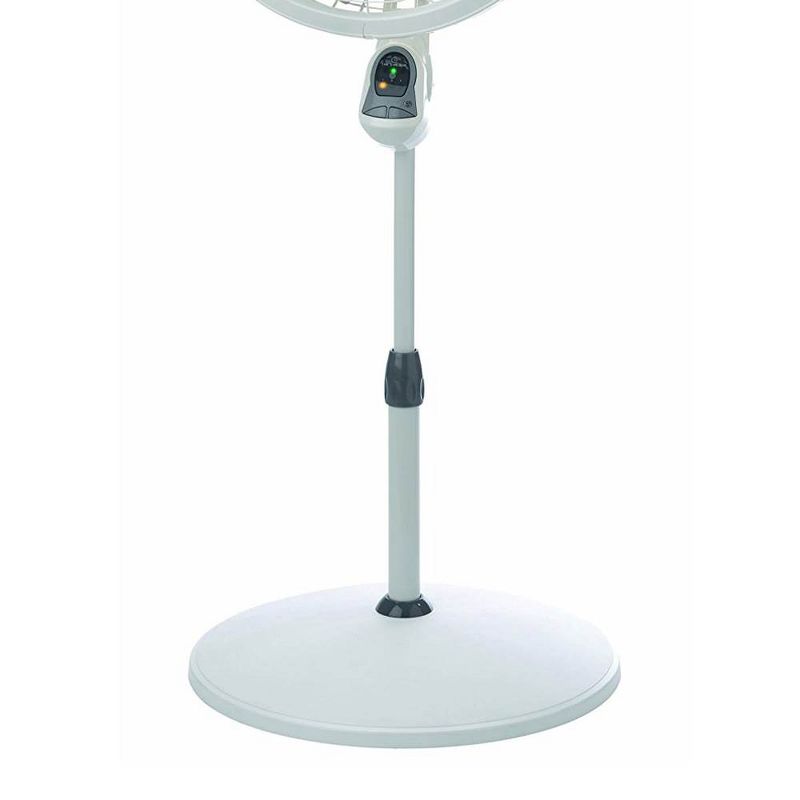 Lasko 1850 Elegance and Performance 18-Inch 3 Speed Adjustable 90 Degree Oscillating Tilt-Head Standing Home Pedestal Fan with Remote Control, White
