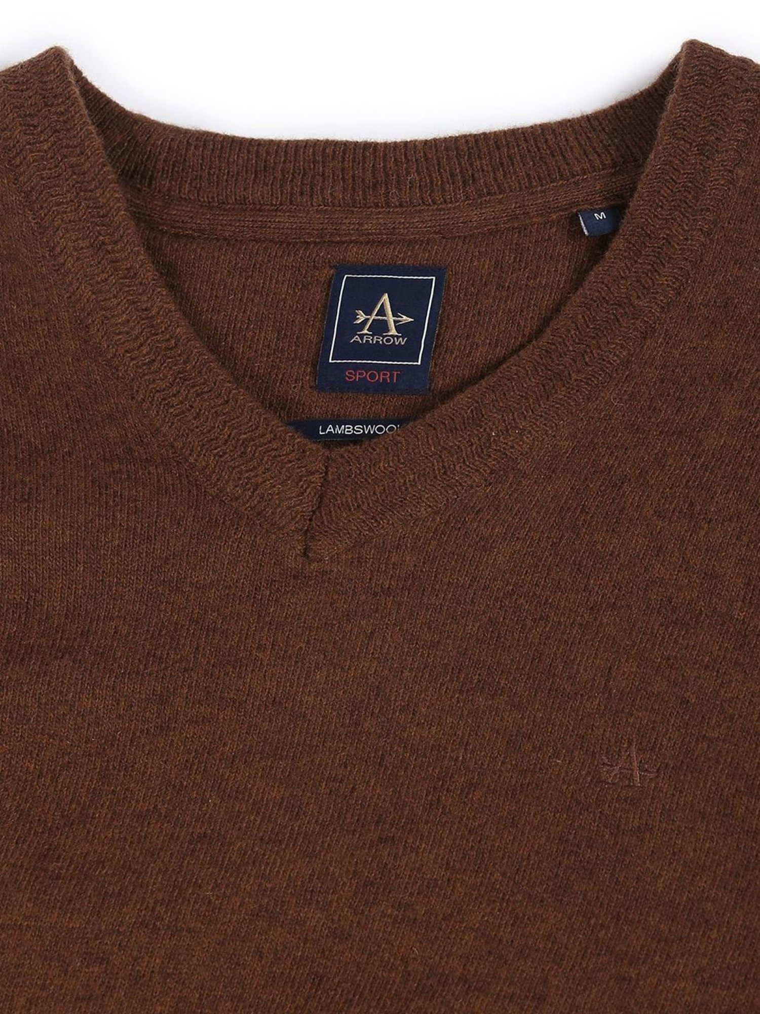 Arrow Sport Brown Regular Fit Sweater