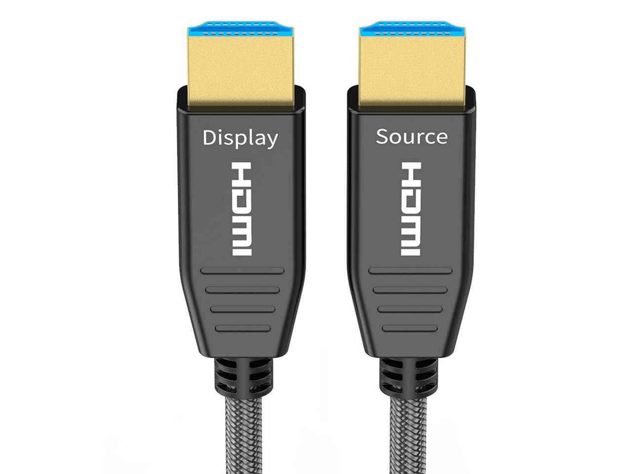 Fiber HDMI Cable 16.4ft 4K 60Hz, HDMI 2.0b Fiber Optic Cable Nylon Braided HDR10, ARC, HDCP2.2, 3D, 32Gbps Fiber Optic HDMI Cable Subsampling 4:4:4/4:2:2/4:2:0 Slim and Flexible