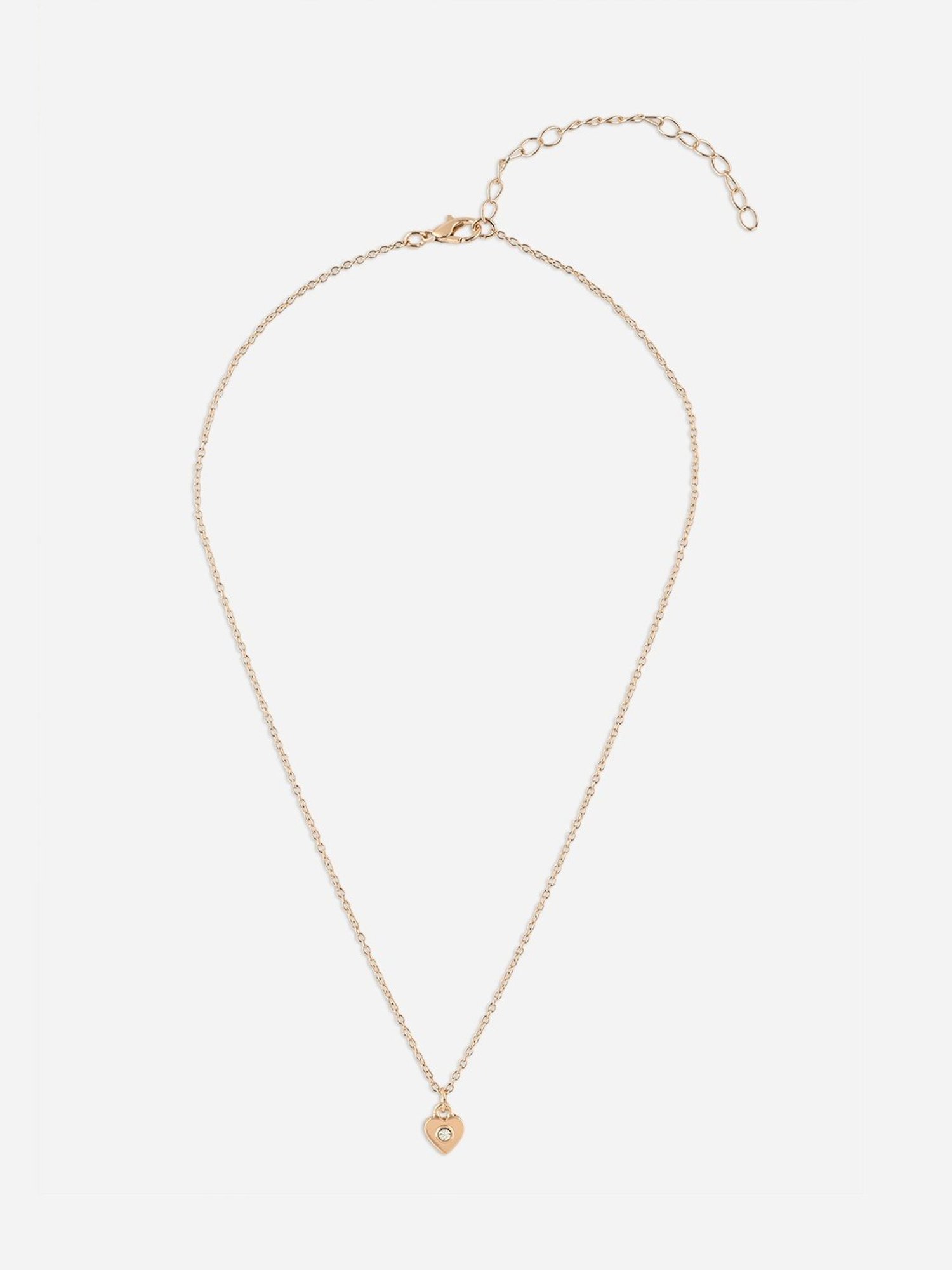 Toniq Gold-Plated Heart Charm Pendant Necklace