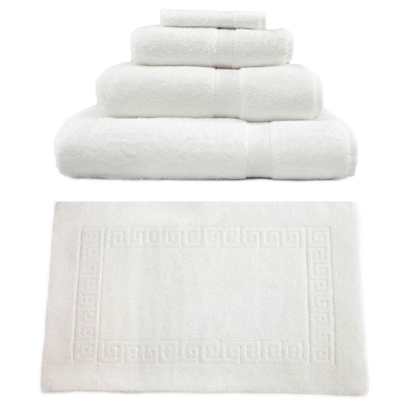 Terry Towel Combination 5pc Set White - Linum Home Textiles