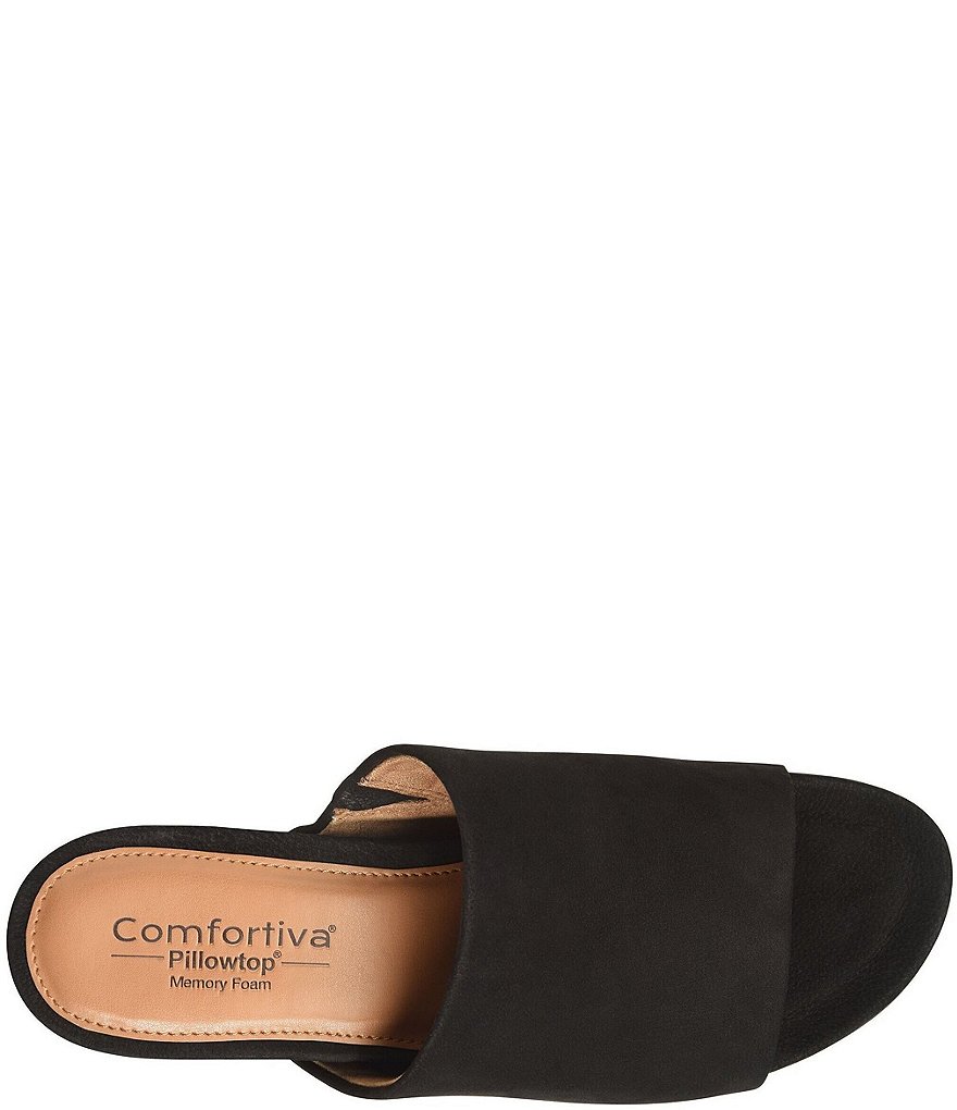 Comfortiva Pax Nubuck Wrapped Wedge Slides