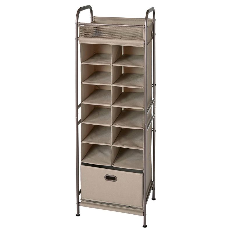 Neatfreak 12 Cubby Vertical Organizer Tan