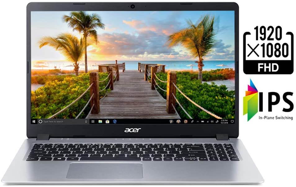 Acer Aspire 5 Slim Laptop, 15.6" Full HD IPS Display, AMD Ryzen 3 3200U, Vega 3 Graphics, 4GB DDR4, 128GB SSD, Backlit Keyboard, Windows 10 in S Mode, A515-43-R19L