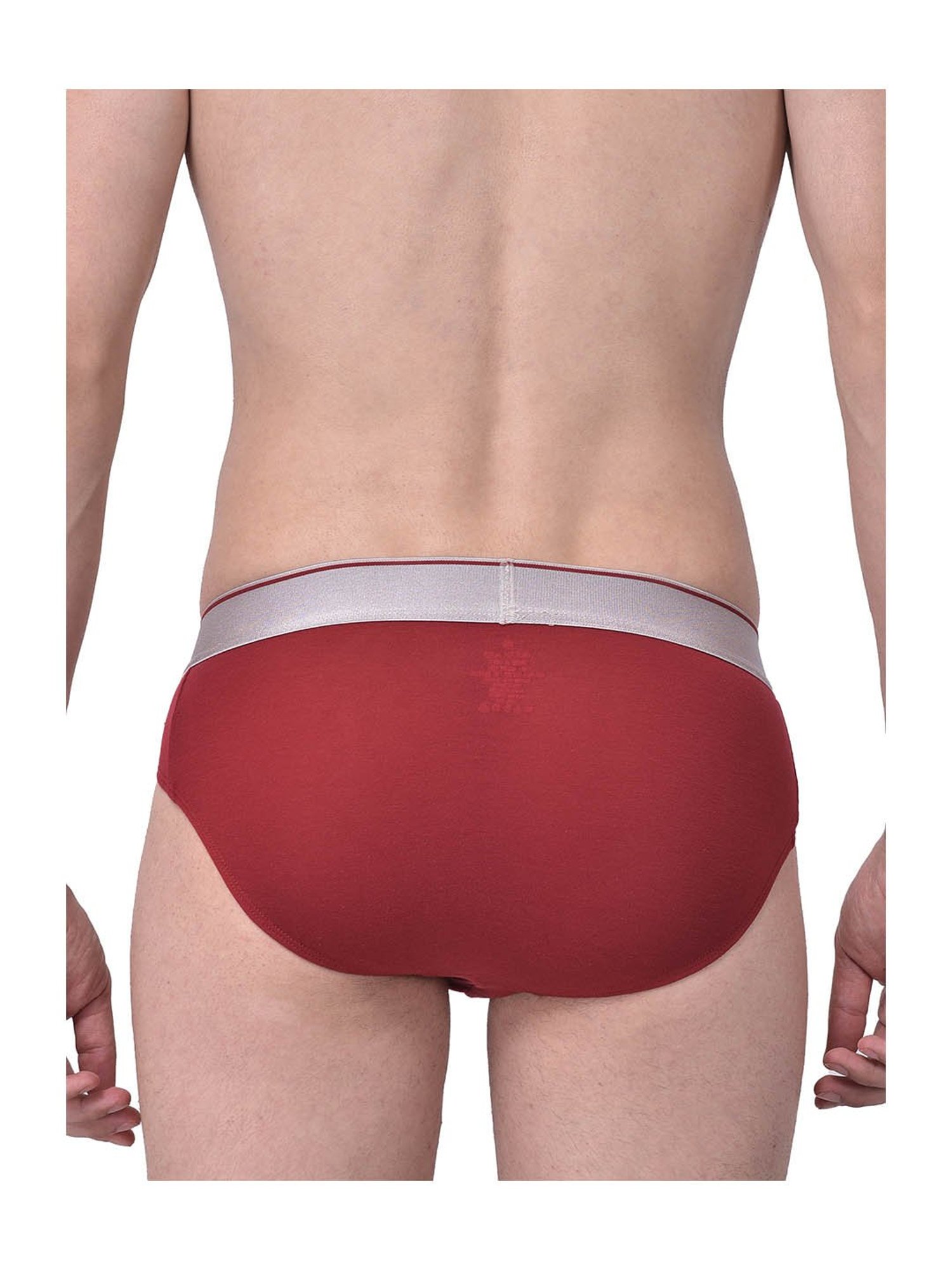 Woodland Maroon Printed Briefs