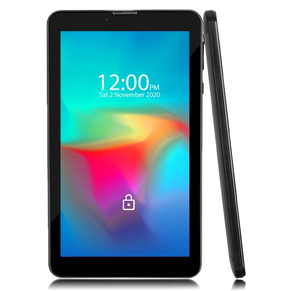 Indigi 7" Android 9.0 Pie Black 4G LTE Tablet PC Smartphone 2-in-1 Unlocked - Free Bluetooth Headset