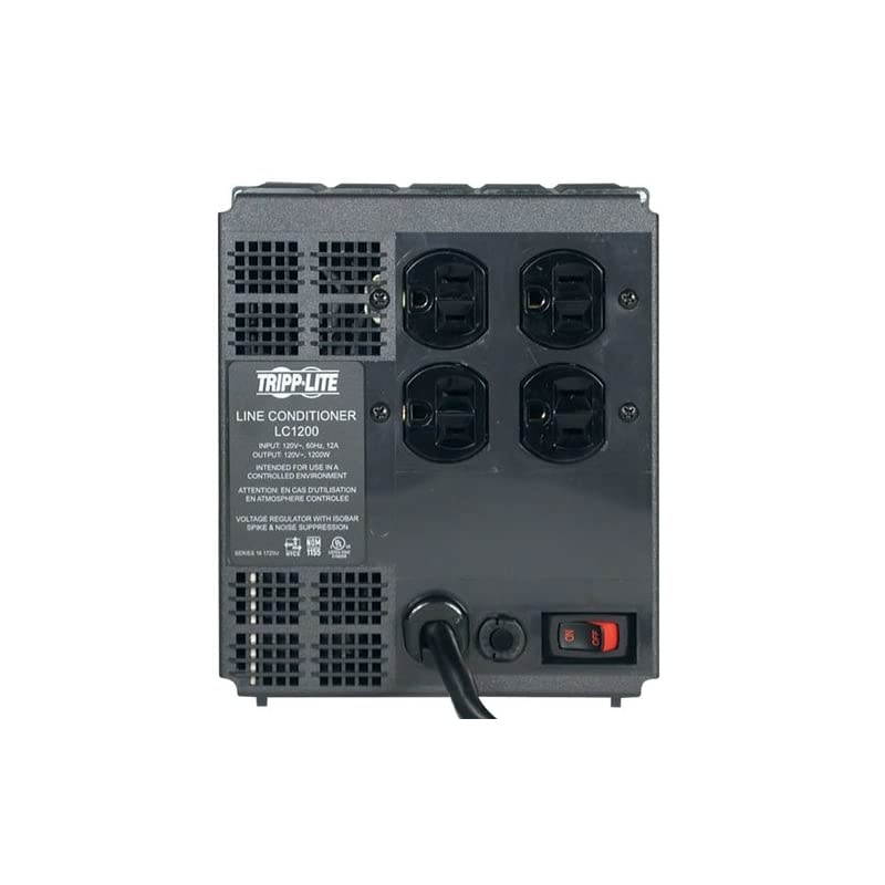 LC1200 Line Conditioner 1200W AVR Surge 120V 10A 60Hz 4 Outlet 7Feet Cord White