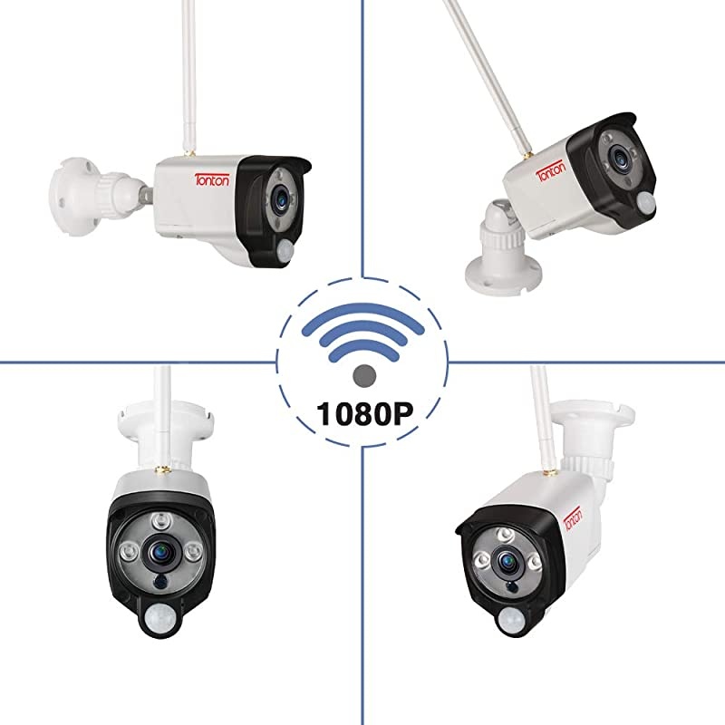 Add on 1080P Camera  1080P Full HD 20MP Wireless IP Network Camera Outdoor Indoor Security Camera with PIR Sensor 2 Way Audio Suitable for All of  NVR and All in one Kits
